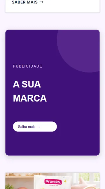 Simulação móvel: banner após o primeiro artigo da categoria