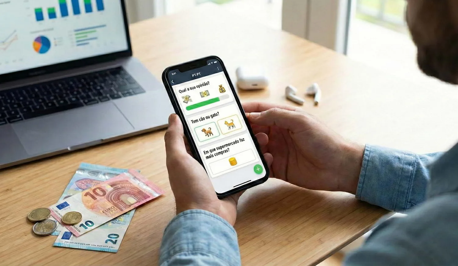 Ganhar dinheiro com inquéritos online