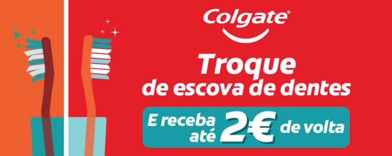Oportunidade: Reembolso até 2€ em escovas de dentes Colgate