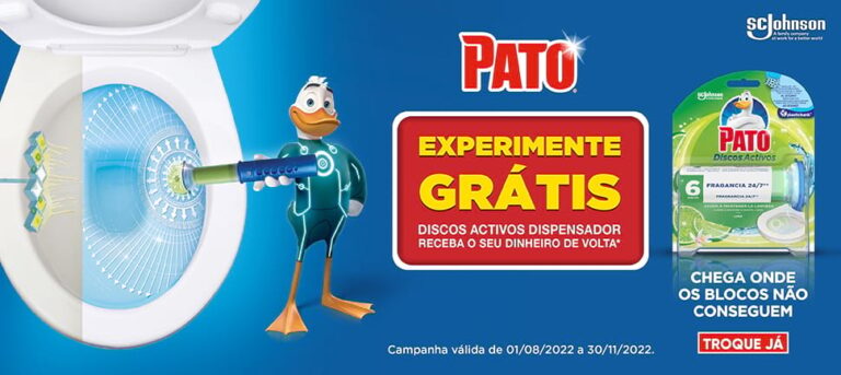 Experimente Grátis: Dispensador Pato Discos Activos