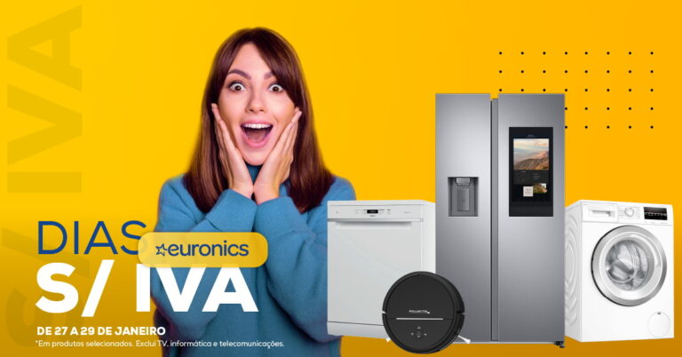 Euronics: Eletrodomésticos com desconto igual ao IVA