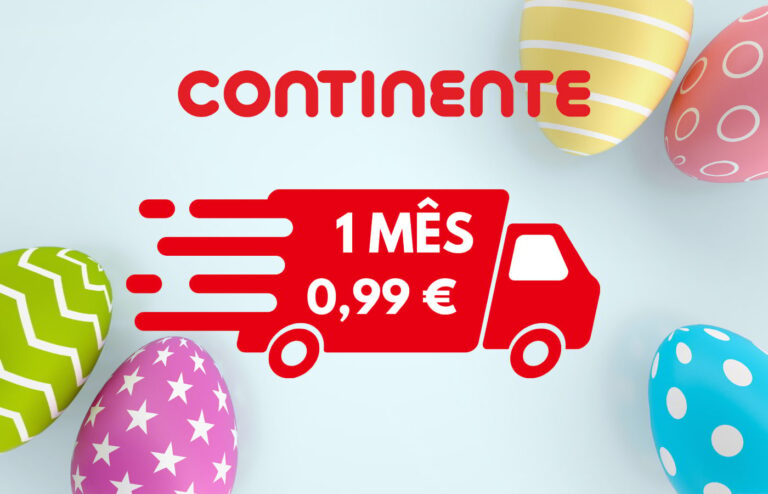 Continente Online: 1 mês de entregas por apenas 0,99€