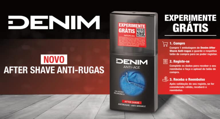 Experimente grátis Denim After Shave Anti-Rugas