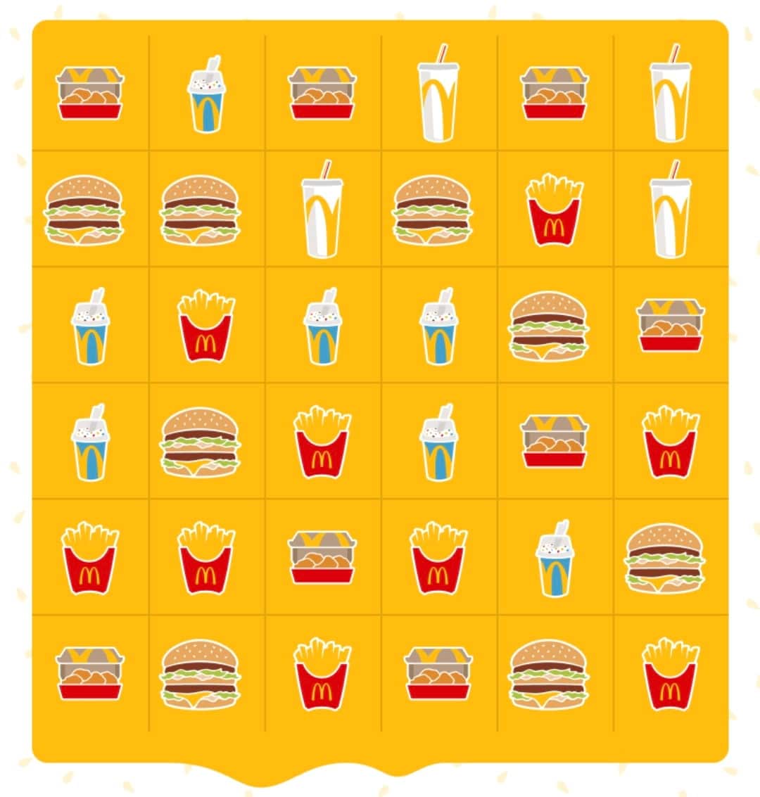 Jogo Burger Crush do McDonald's