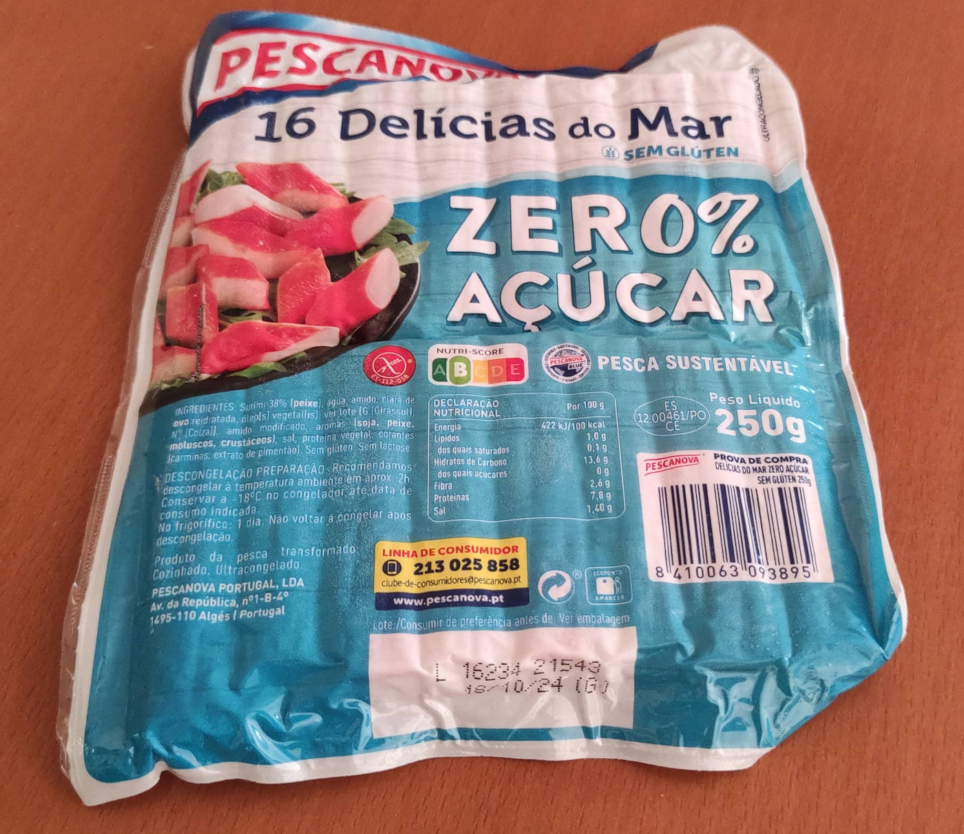 Delícias do Mar ZERO% Açúcar Pescanova