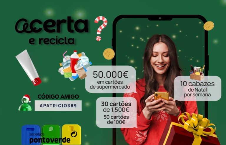 App Acerta e Recicla: Ganhe até 1500€ em vales de supermercado!