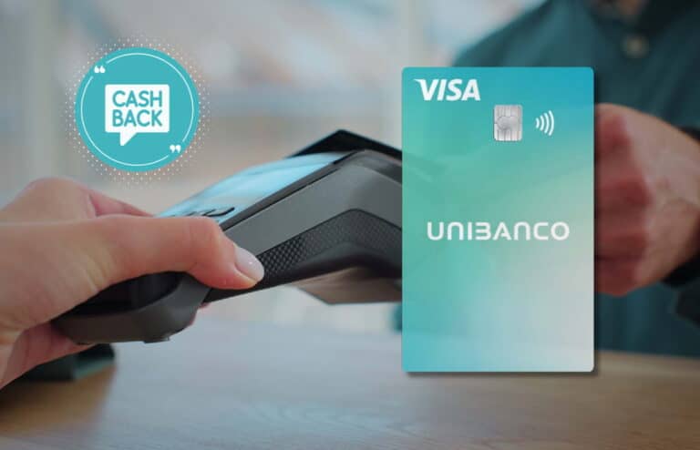Unibanco: Cartão de crédito com até 4% de cashback!