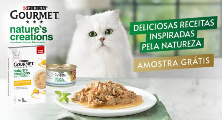 Amostra Grátis: Alimentação húmida e snacks para gato da gama GOURMET Nature’s Creations