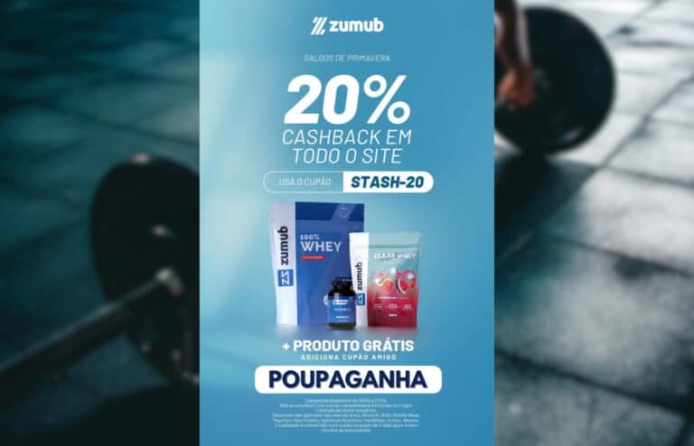 Oportunidade: Reembolso de 20% na Zumub