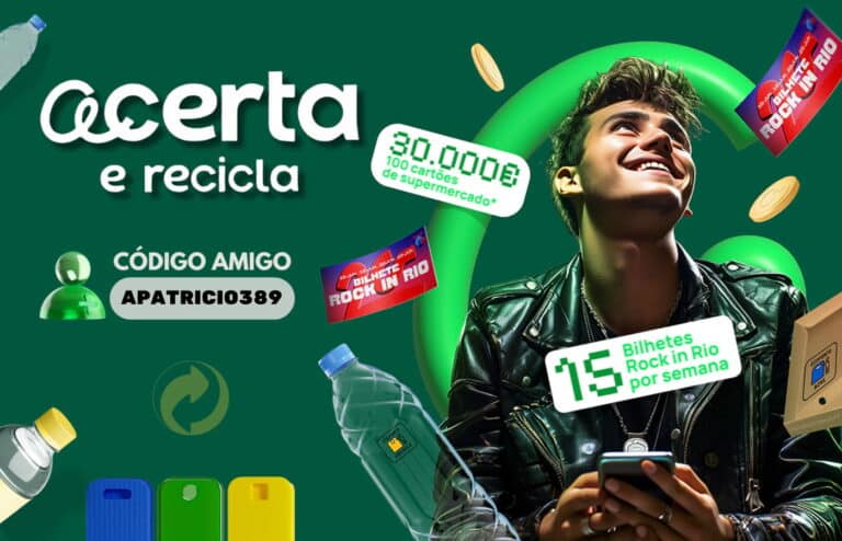 Acerta e Recicla: Ganhe vales de supermercado de 500€ e bilhetes para o Rock in Rio!