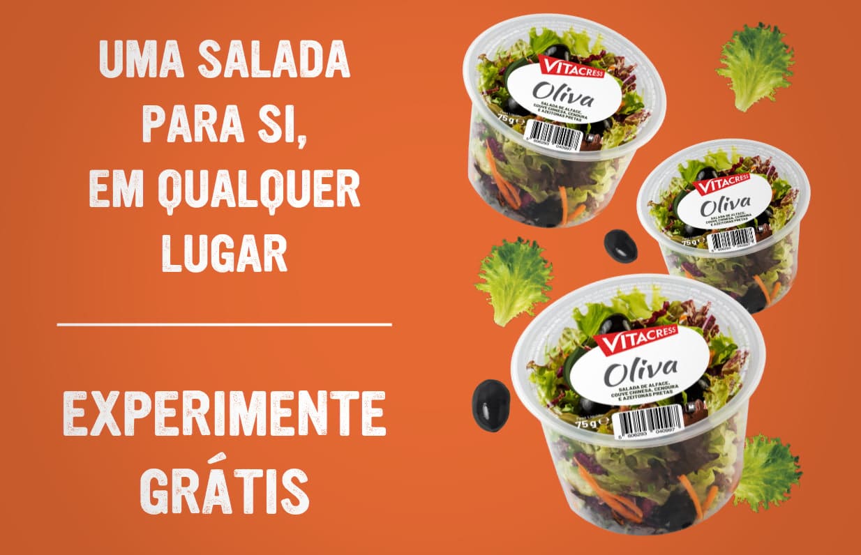 Experimente Grátis - Salada Oliva da Vitacress