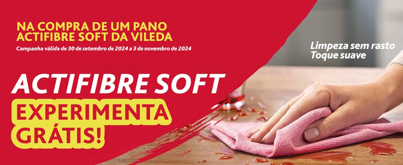 Grátis - Actifibre Soft da Vileda