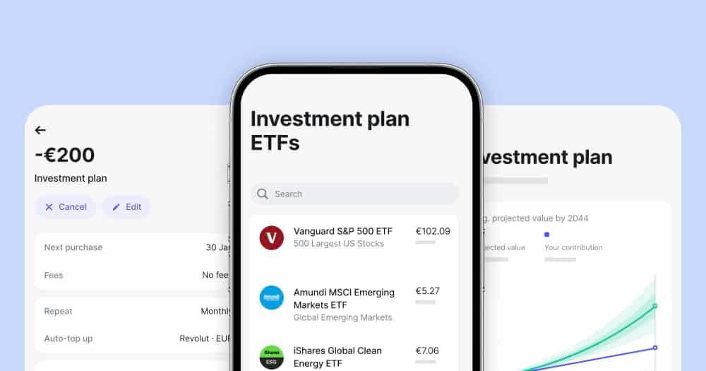 Revolut - Planos de Investimento em ETF