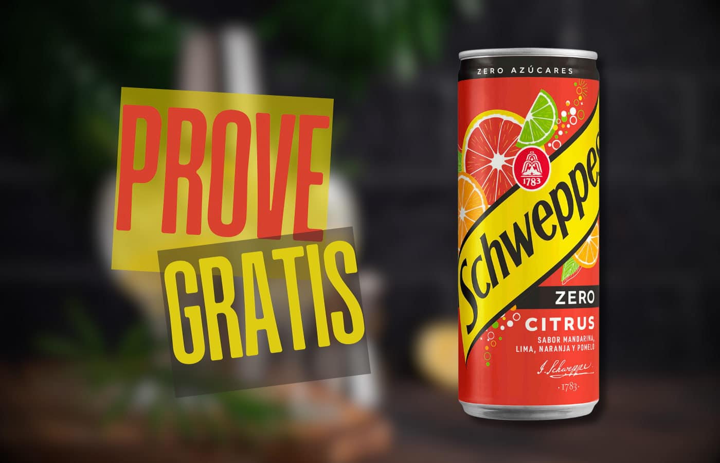 Prove Grátis - Schweppes Citrus Zero