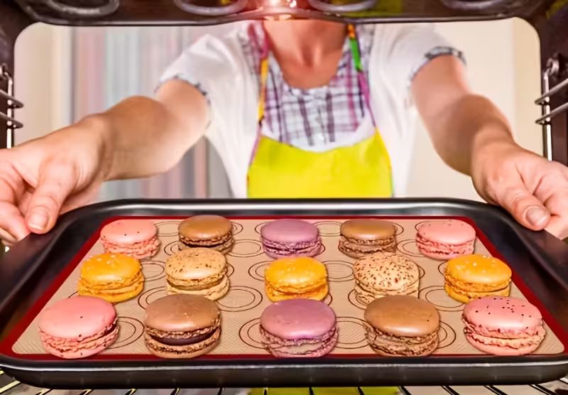 Tapete de silicone reutilizável para forno