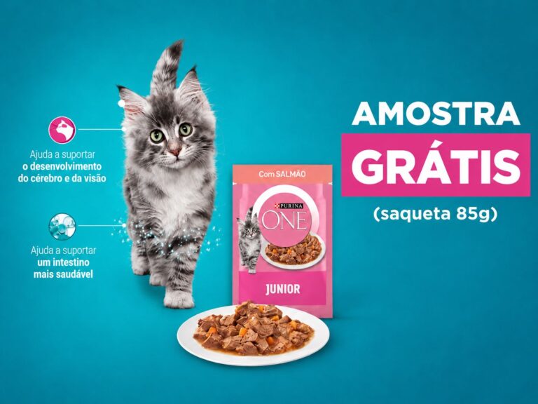 Amostra Grátis - Purina ONE Júnior Salmão