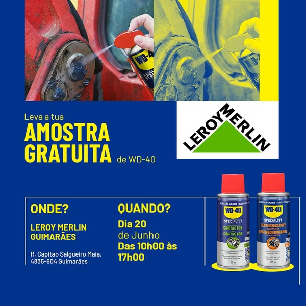 Amostras grátis WD-40: onde levantar