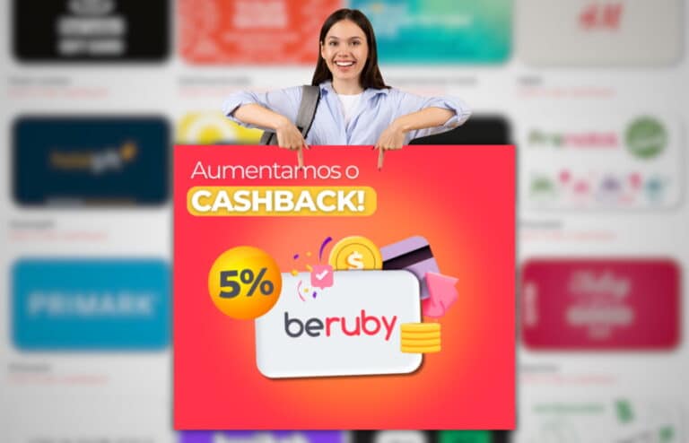 Beruby - Cashback de 5% em Cartões Presente