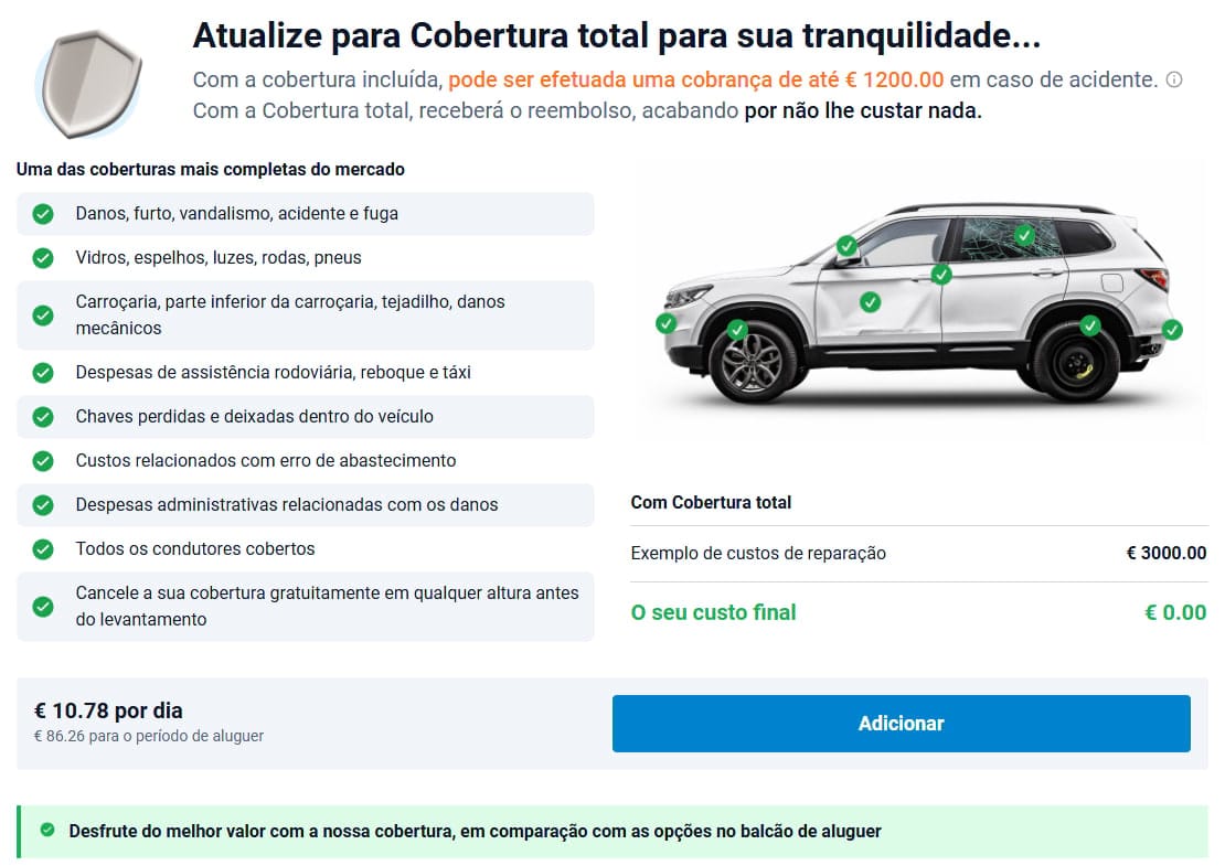 Cobertura total da Discover Cars