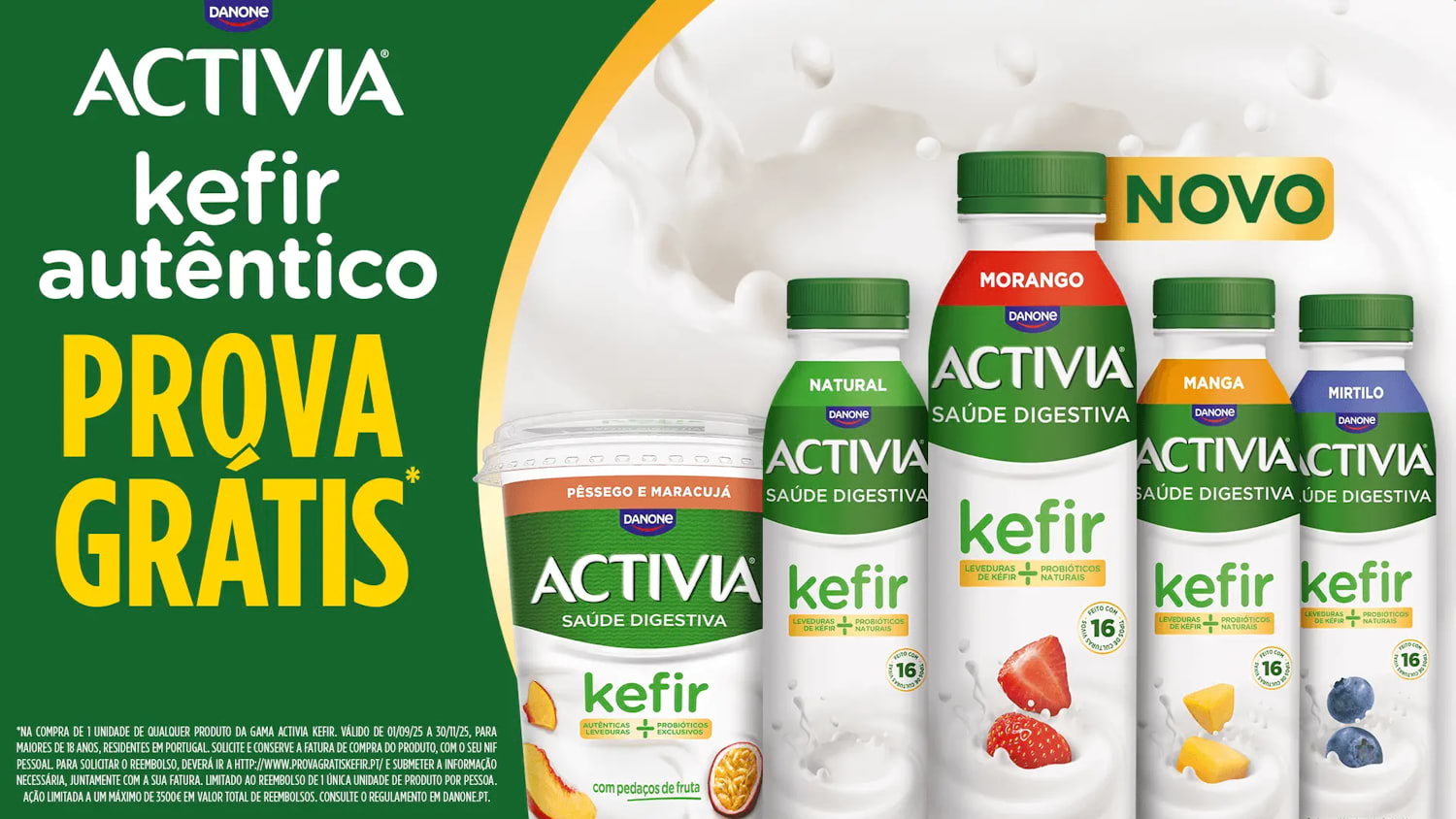 Experimente Grátis - Activia Kefir