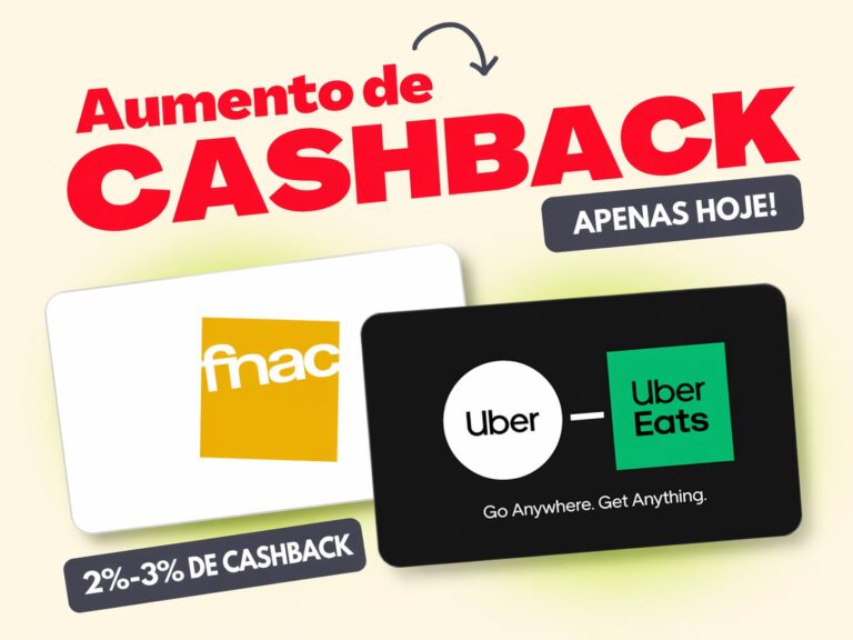 Beruby - Cashback Extra em Cartões Presente Uber e Fnac