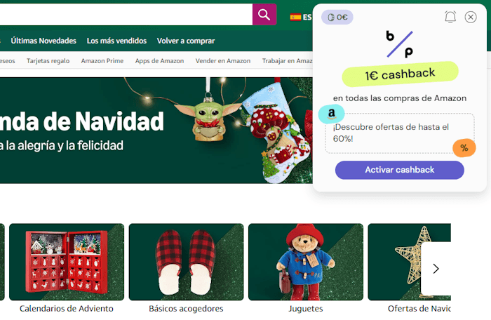 Bestprice - Ativar cashback da Amazon na extensão