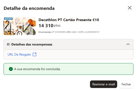Microsoft Rewards - Resgate de cartão presente Decathlon