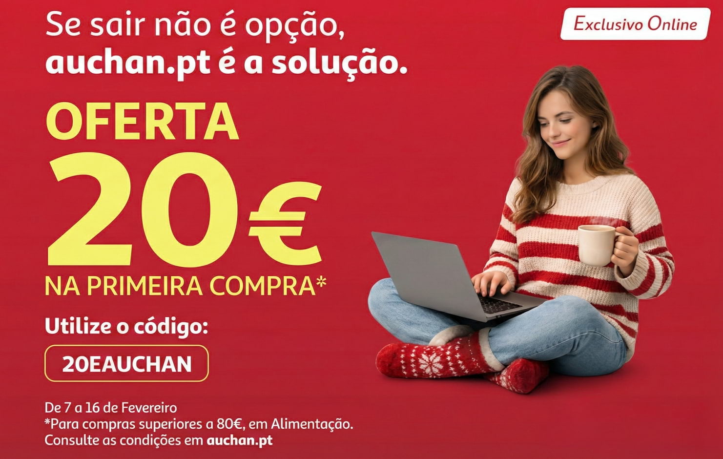 Auchan - Desconto de 20€ na primeira compra