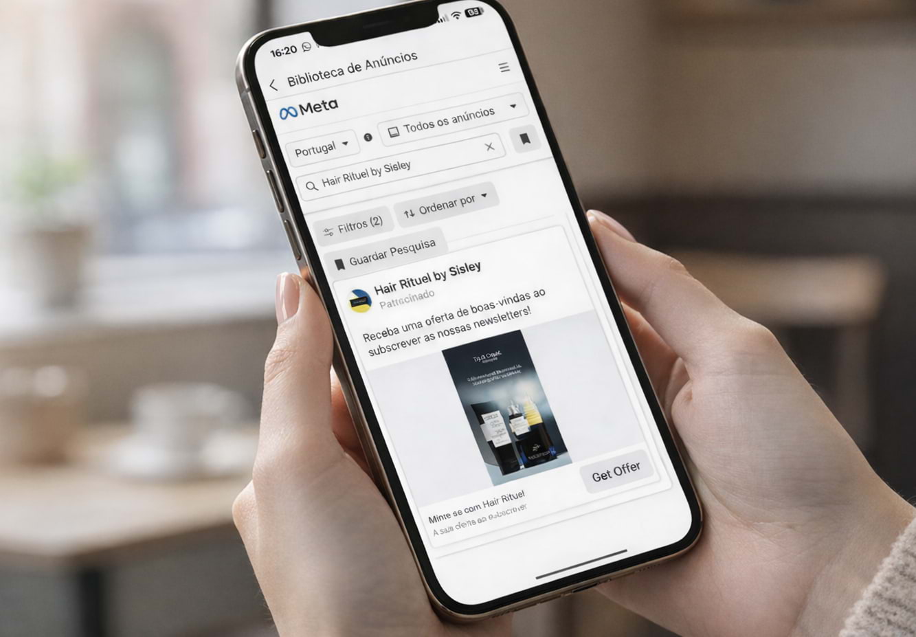 Biblioteca de Anúncios da Meta