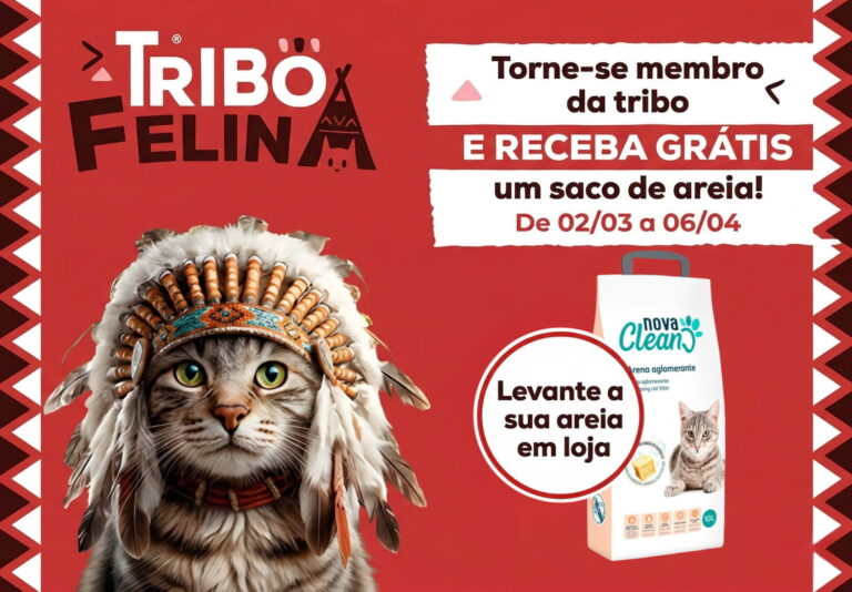 Campanha Tribo Felina da Kiwok oferece saco de areia para gato grátis