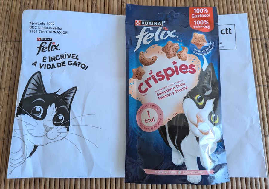 Amostra grátis de FELIX Crispies Salmão e Truta 45g