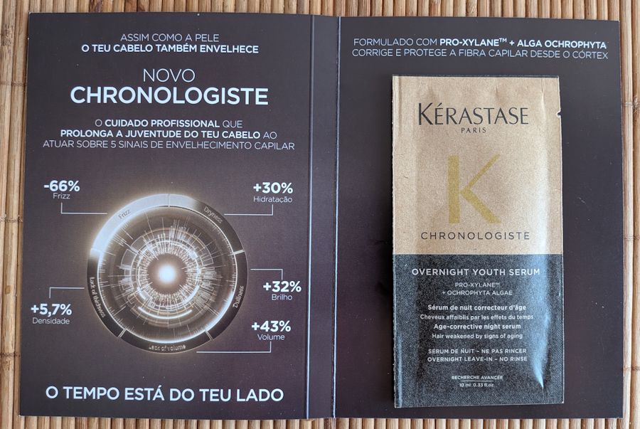 Amostra grátis recebida - Kérastase Chronologiste