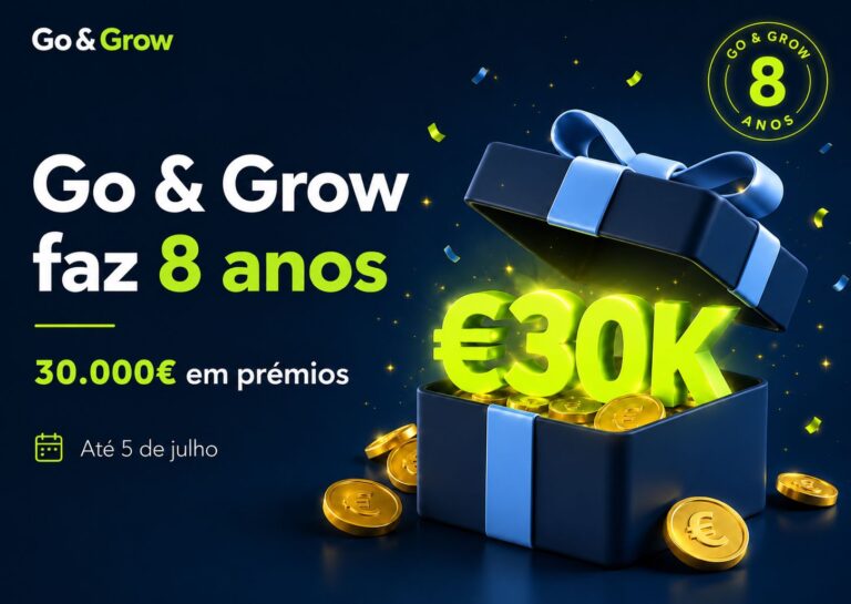 Go & Grow celebra 8 anos com 30.000€ em prémios