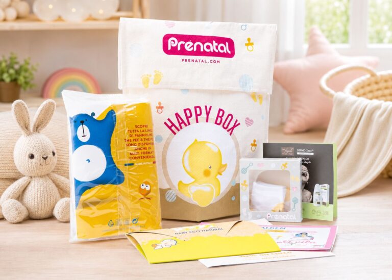 Happy Box grátis da Prénatal com mimos para grávidas e bebés