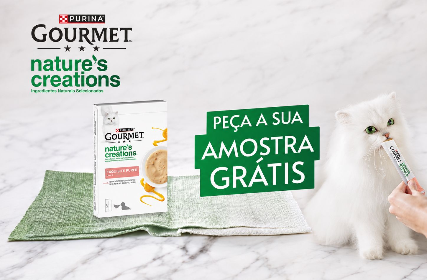 Amostra grátis de GOURMET Nature’s Creation Puré para gato