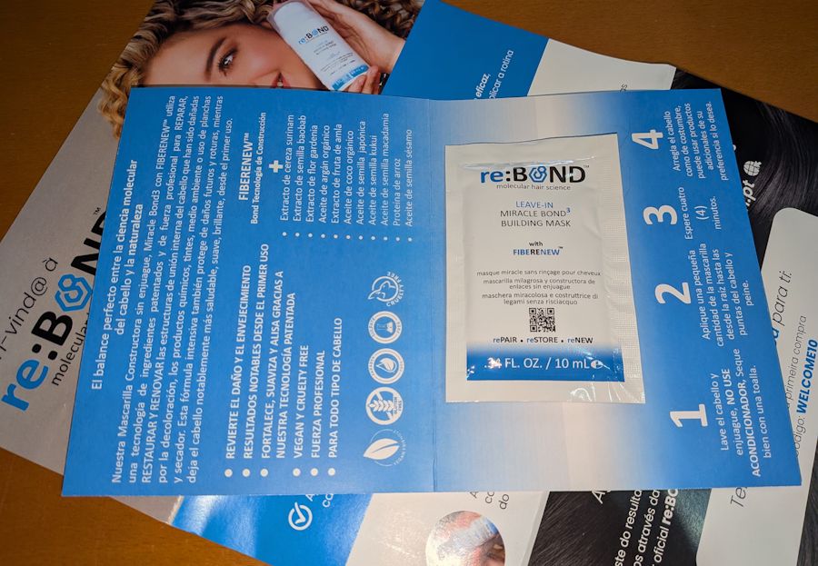 Amostra gratuita de tratamento capilar Rebond