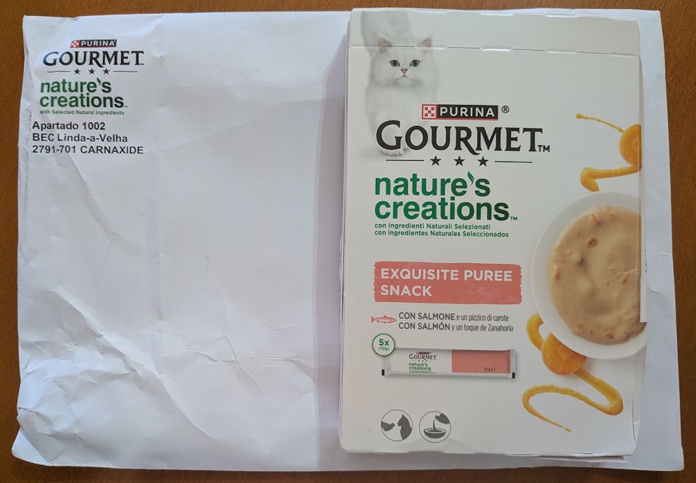 Amostra grátis de GOURMET Nature’s Creation Puré para gato