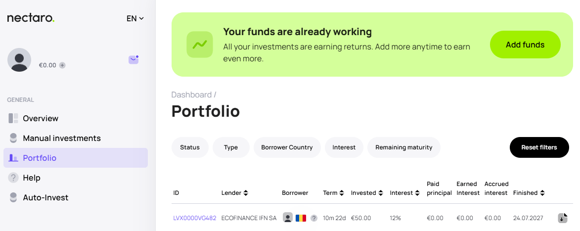 Nectaro - Portfolio