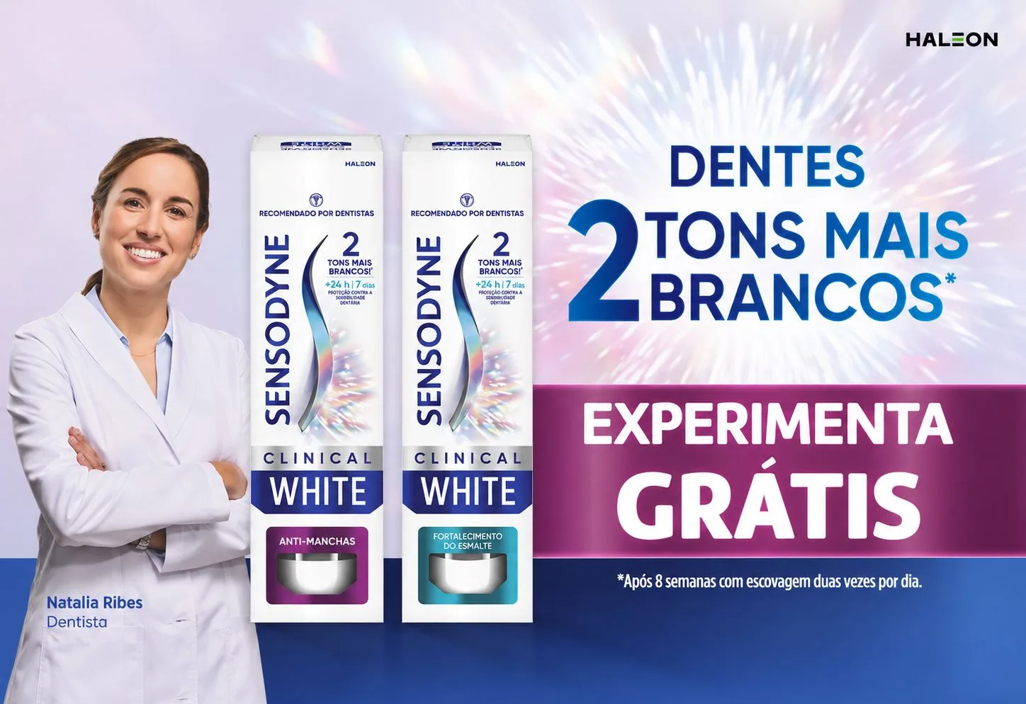 Campanha Experimente Grátis Sensodyne Clinical White no Pingo Doce