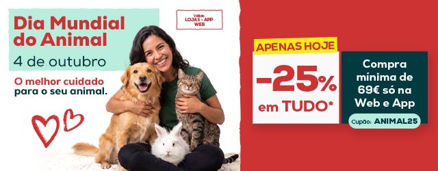 Kiwoko: 25% de desconto no Dia Mundial do Animal