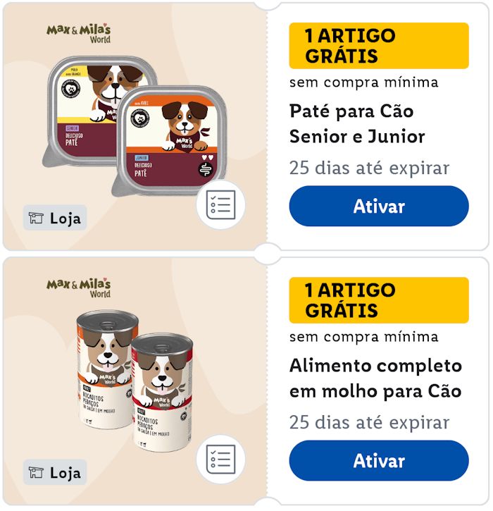 Lidl Plus - Comida grátis para cão