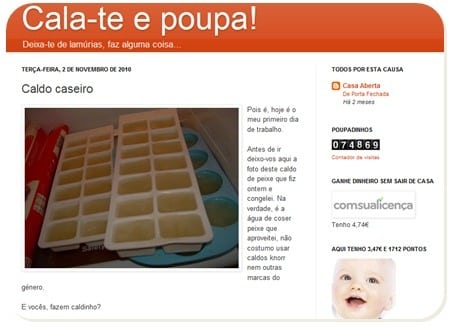 Blog Cala-te e Poupa