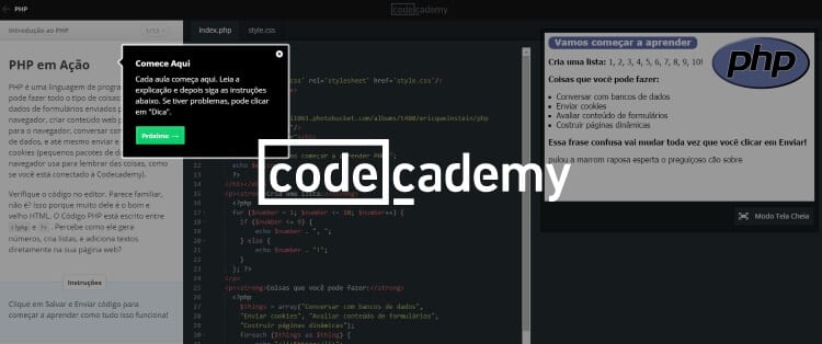 Codecademy – Aprenda a programar gratuitamente