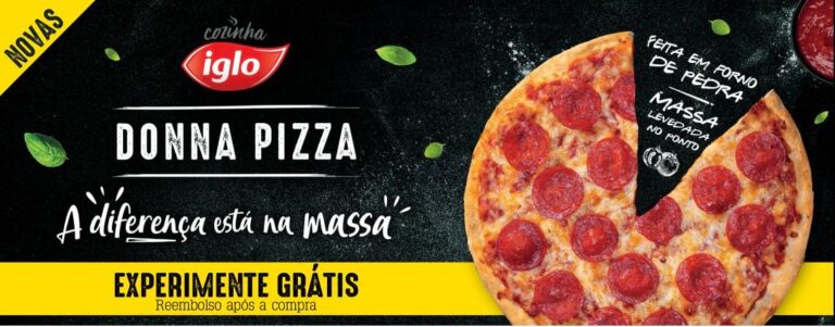Oportunidade: 100% de reembolso nas novas pizzas DONNA PIZZA
