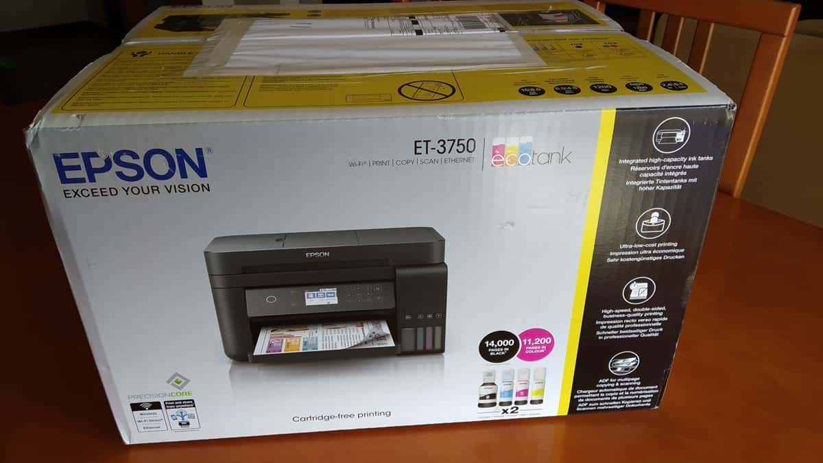 Impressora Epson ET-3750: Poupe até 90% nos custos da tinta!