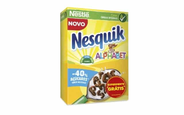 Oportunidade: 100% de reembolso em Nesquik Alphabet -40% de açúcares