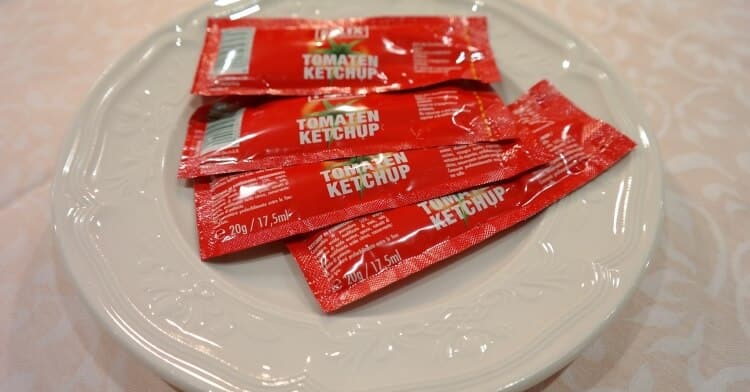 Pacotes de Ketchup