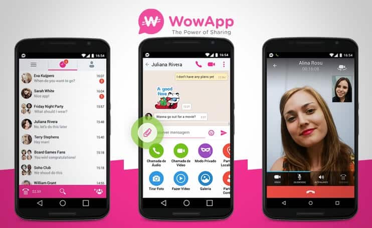 WowApp – Ganhe Dinheiro com este “Skype/WhatsApp”